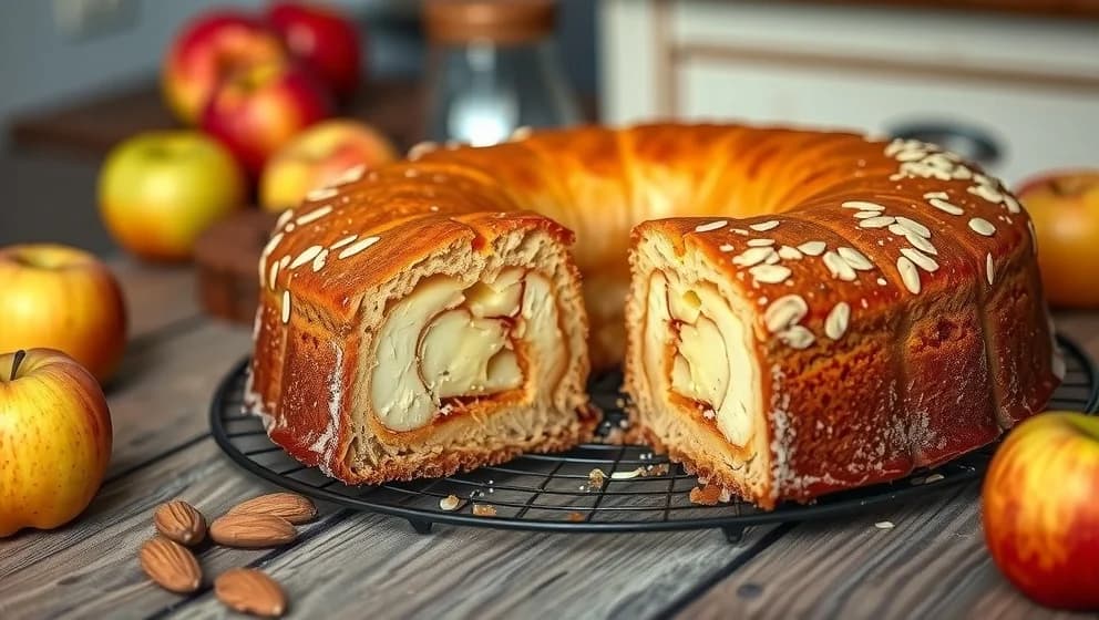 Äppelkaka med mandelmassa enkelt recept