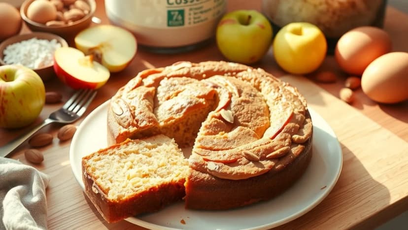 Äppelkaka med mandelmassa läcker och enkel