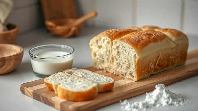 Bröd med bikarbonat och filmjölk