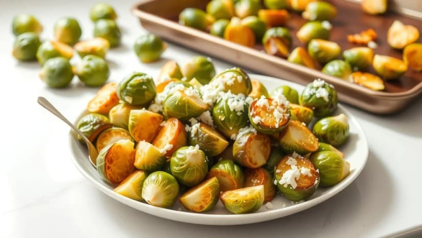 Brysselkål i ugn med fetaost