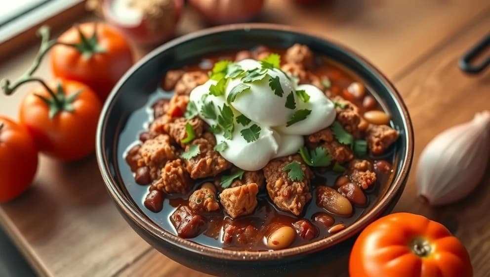 Enkel chili con carne med kycklingfärs