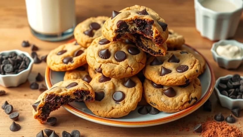 Världens bästa double chocolate chip cookies recept