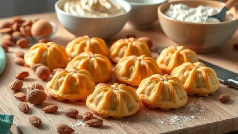 Enkla mazariner med mandelmassa som smakar godt