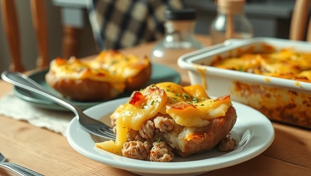 Färdig potatisgratäng med kassler som alla älskar