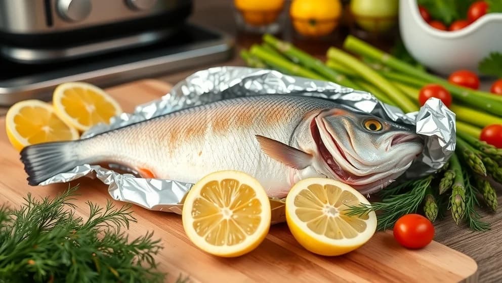 Fisk i foliepaket allt om mat