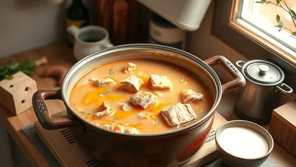 Fläskytterfilé gryta med grädde hemma