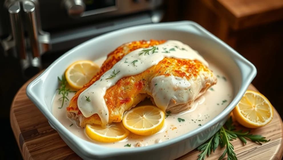 Fryst kyckling i ugn med sås så blir den saftig