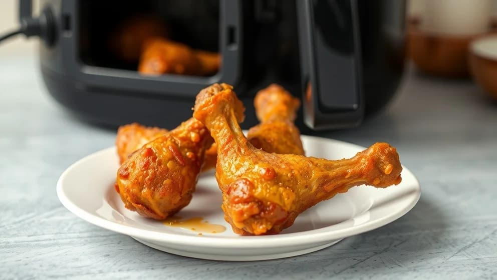 Frysta kycklingben i airfryer blir det bäst