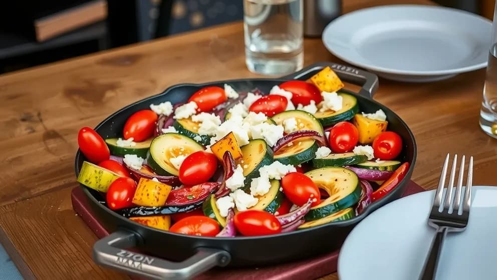 Grönsaker i ugn med fetaost