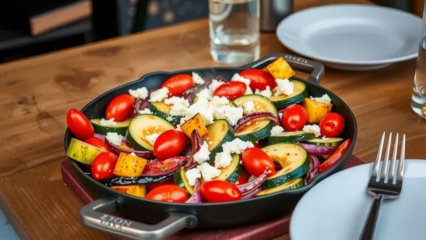 Grönsaker i ugn med fetaost