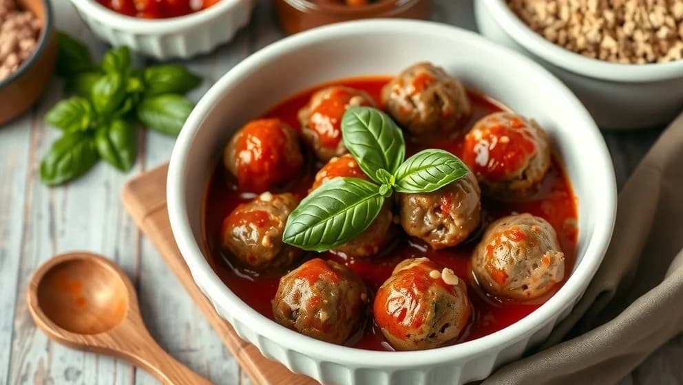 Italienska köttbullar från rätt recept