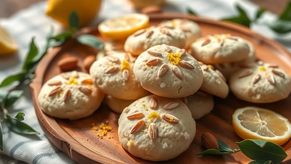 Italienska mandelkakor med citron hemma