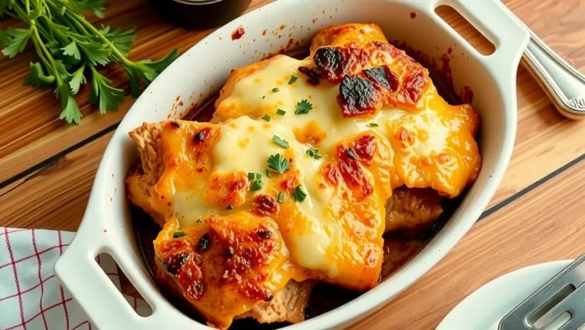 Kassler i ugn med ost blir så god