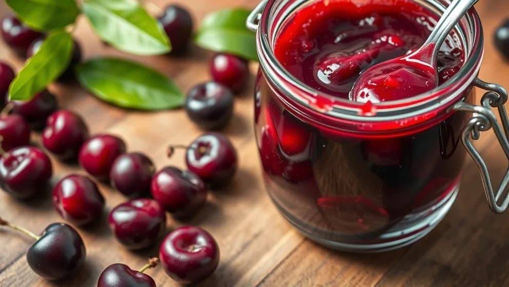 Körsbärssylt utan att kärna ur hemma