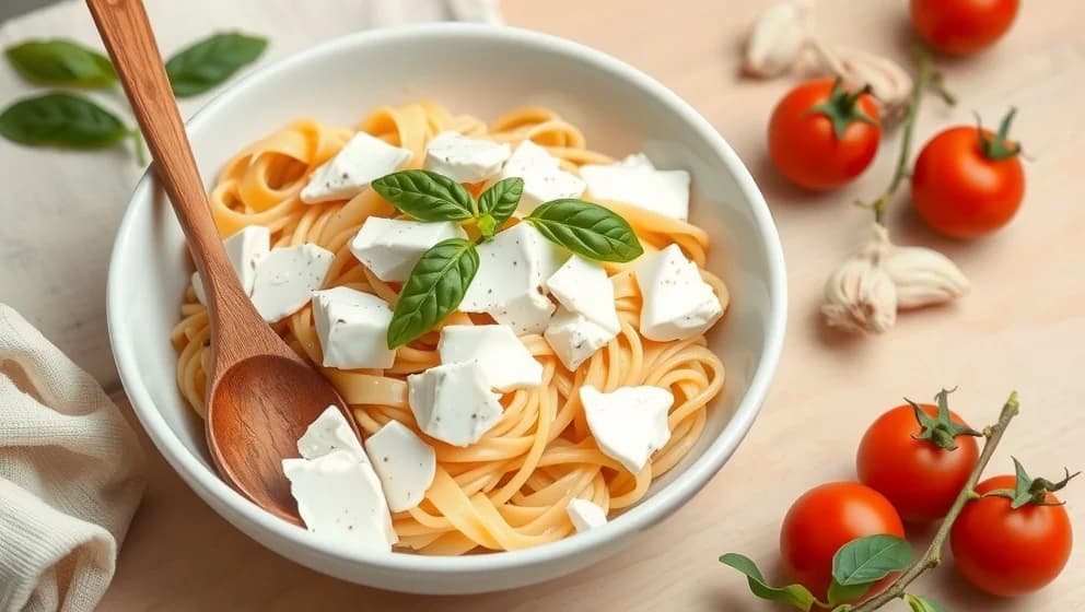 Krämig pasta med burrata som du gör hemma