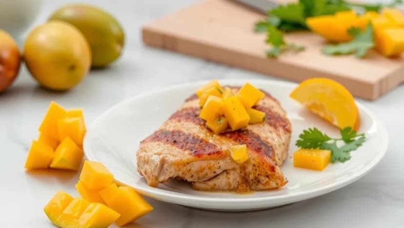 Kyckling med mango chutney hemma