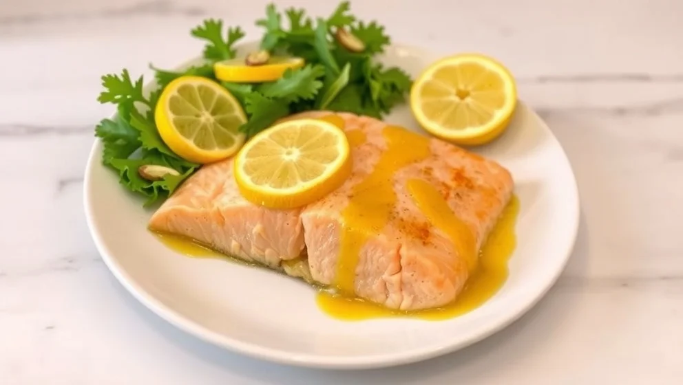 Lax i ugn med citronsås hemma