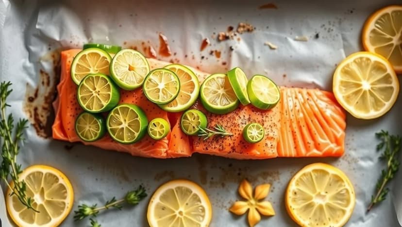 Lax med purjolök i ugn