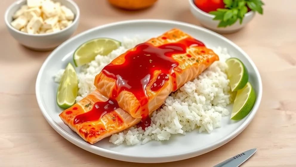 Lax med sweet chilisås hemma på 30 minuter