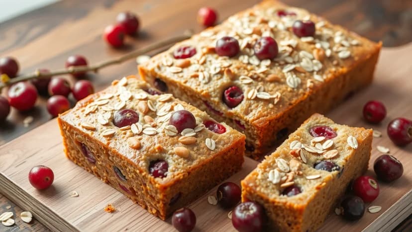 Lingonkaka med havregryn i långpanna