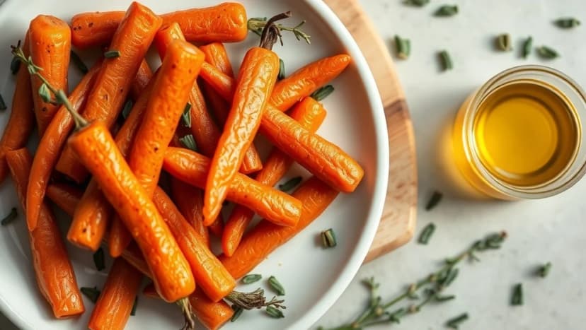 Morötter i ugn med timjan