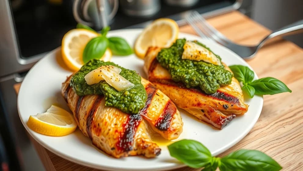 Pesto kyckling i ugn som blir saftig och god
