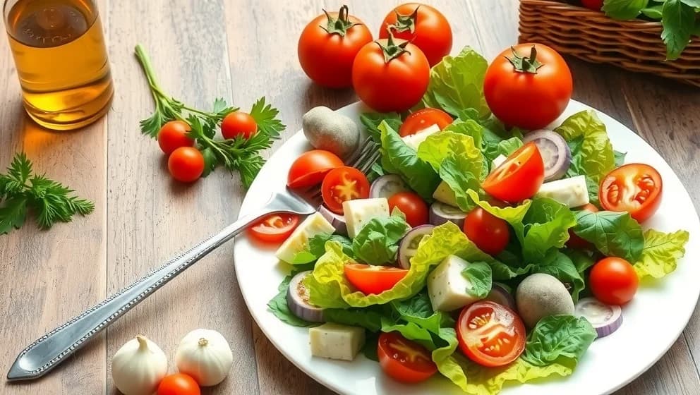 Pizzasallad ättika italiensk salladskrydda