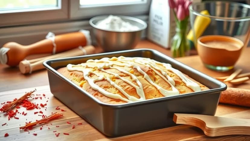 Saffranskaka i långpanna med frosting