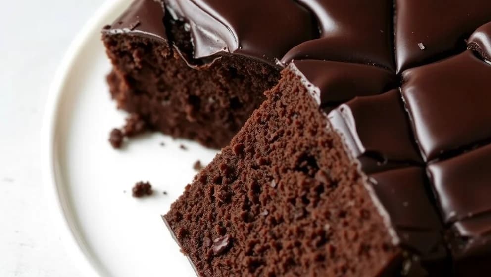 Saftig chokladkaka med mörk choklad