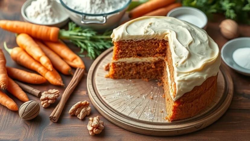 Saftig morotskaka med olja som smakar hemma