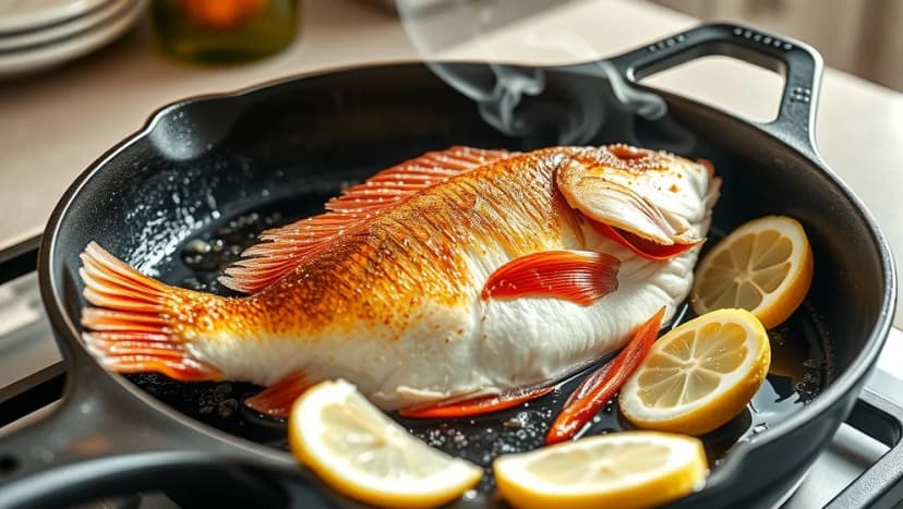 Så steker du abborre med skinn hemma