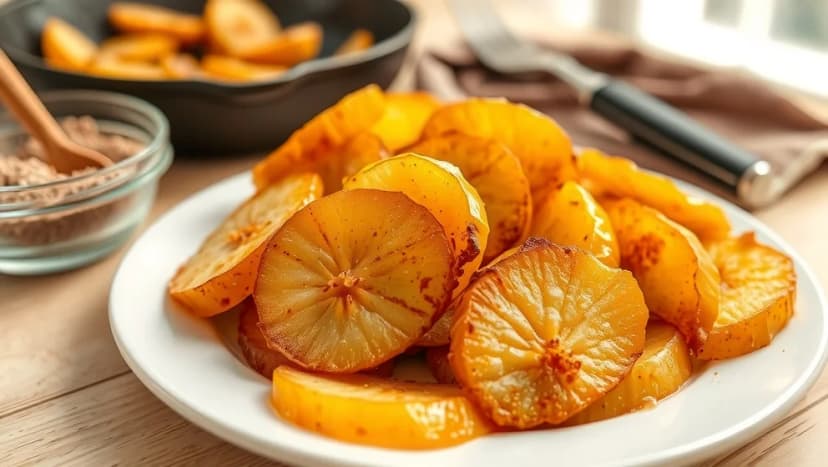 Stekta äpplen med crunch hemma