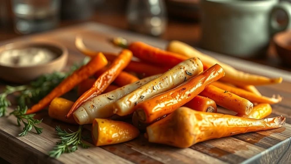 Ugnsbakad rotselleri på låg temperatur