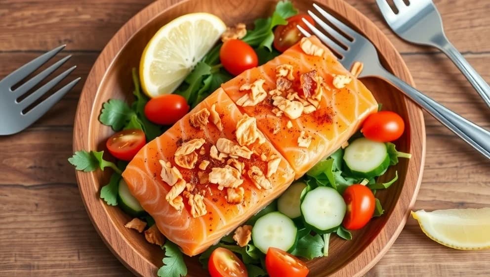 Varmrökt lax sallad så gör du det hemma